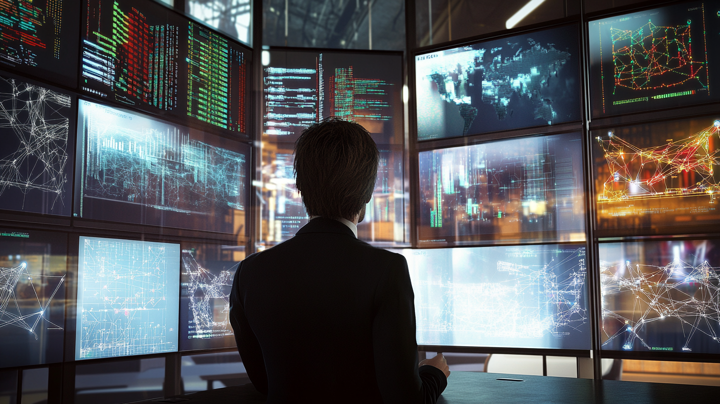 Modern ofis ortamında karmaşık veri ve ağ diyagramlarına bakarken şaşkın bir web geliştirici veya iş insanı, CDN operasyonlarını anlamakta zorluk çekiyor.